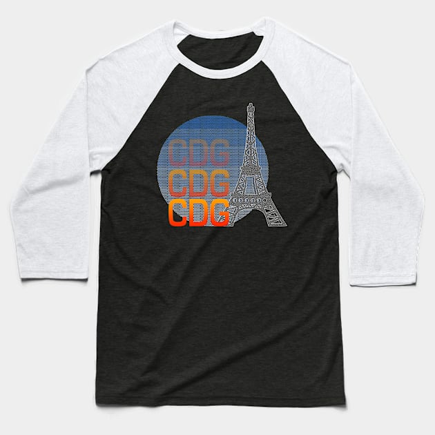 Paris Baseball T-Shirt by scoffin